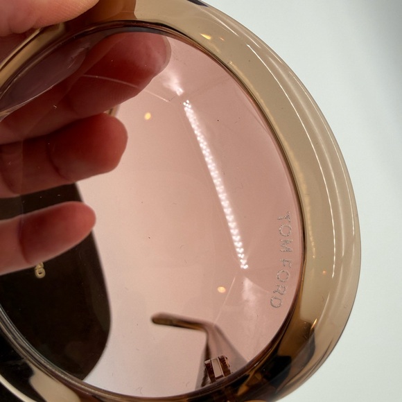 Tom Ford Oversized Pink-Brown Gradient Round Sunglasses - Picture 6 of 10